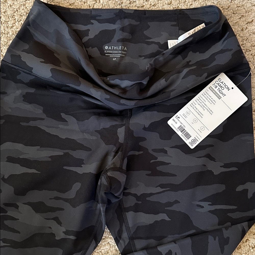 💵 NWT | ATHLETA Elation Camo 7/8 Tight - LP - Picture 6 of 9